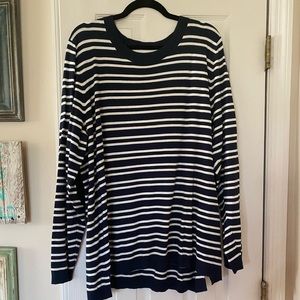 Market & Spruce 3x navy/white sweater